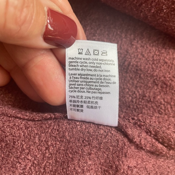 Barefoot Dreams CozyChic Lite Catalina Long Cardigan Sweater, Size Large, Garnet - Picture 10 of 10